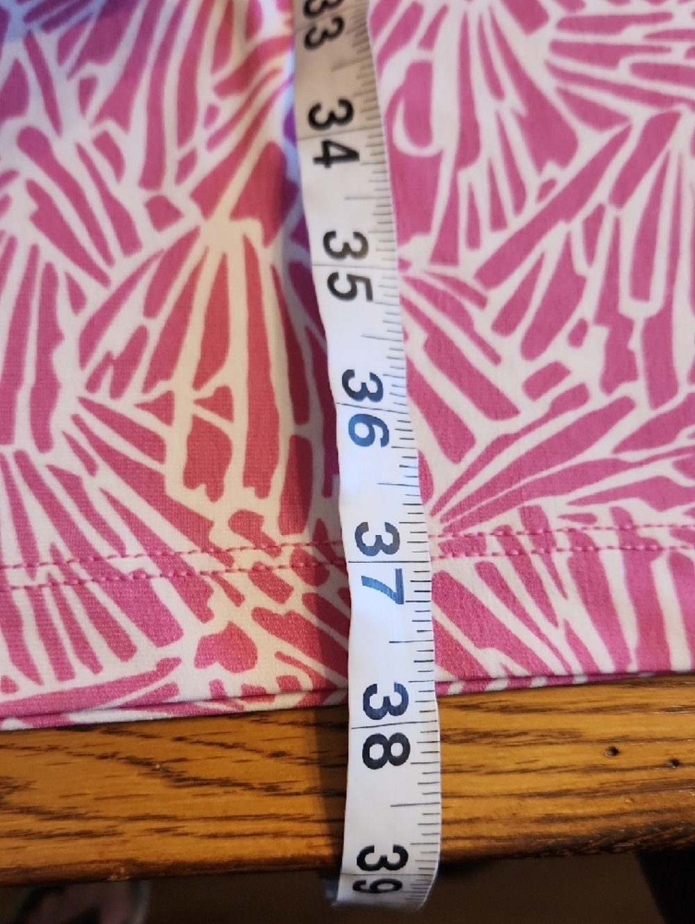 BCBGMaxAzria Pink and White V-Neck Midi Dress - Picture 9 of 12